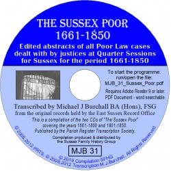 Sussex Poor 1661-1850